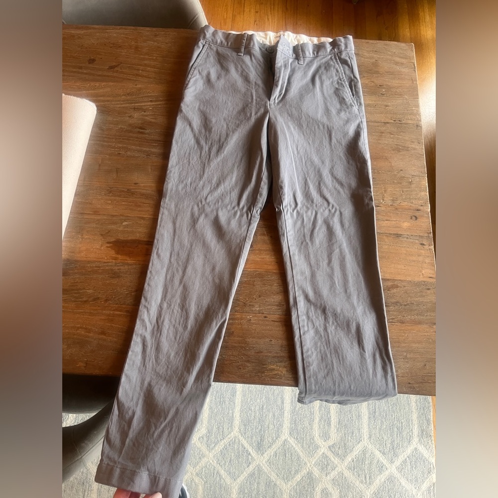 Boys crew cuts grey chino sz 14